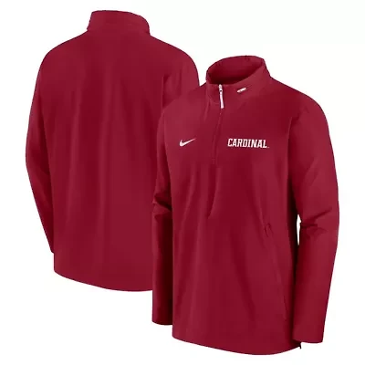 Stanford Cardinal NCAA Nike Sideline Coaches Lightweight Quarter-Zip Jacket