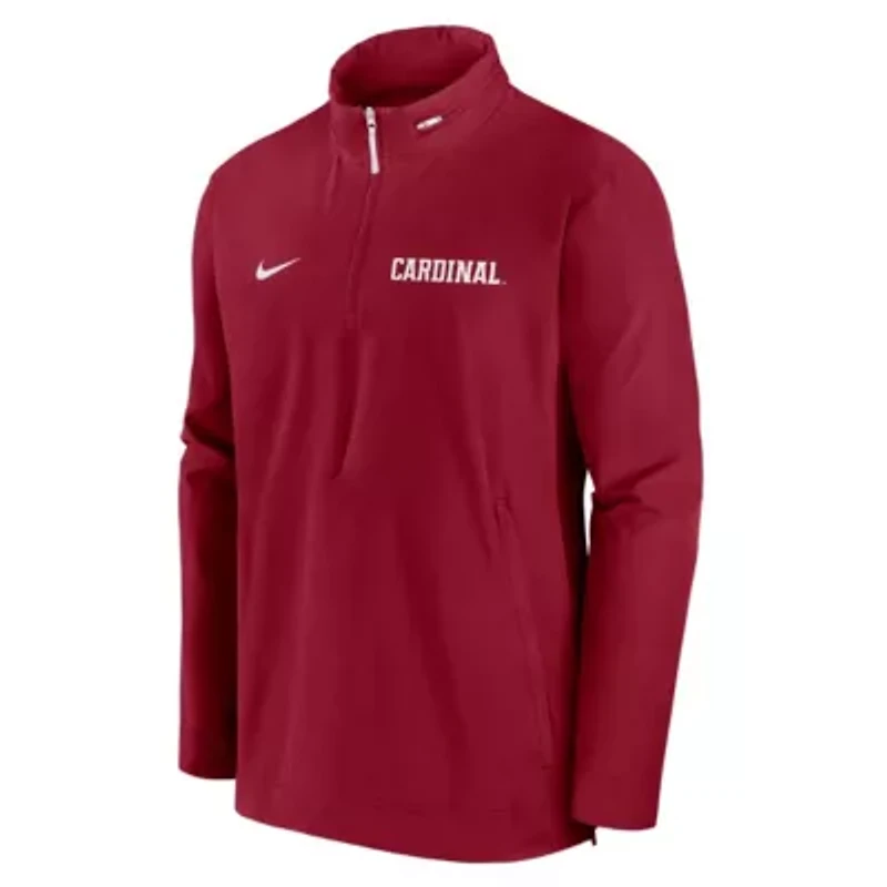Stanford Cardinal NCAA Nike Sideline Coaches Lightweight Quarter-Zip Jacket