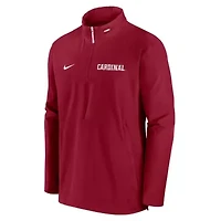 Stanford Cardinal NCAA Nike Sideline Coaches Lightweight Quarter-Zip Jacket