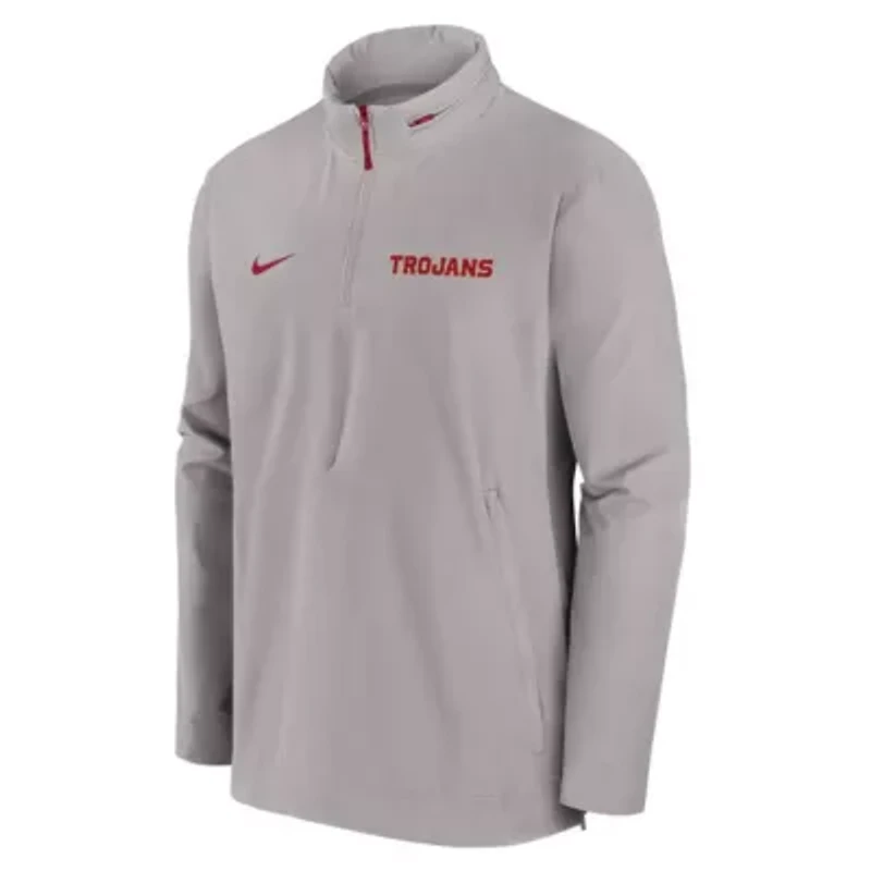 NCAA Nike USC Trojans Sideline Coaches Lightweight Quarter-Zip Jacket