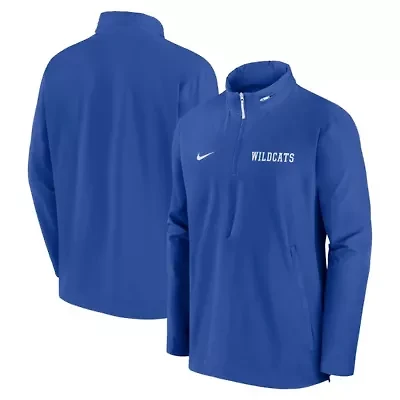 NCAA Nike Kentucky Wildcats Sideline Coaches Lightweight Quarter-Zip Jacket