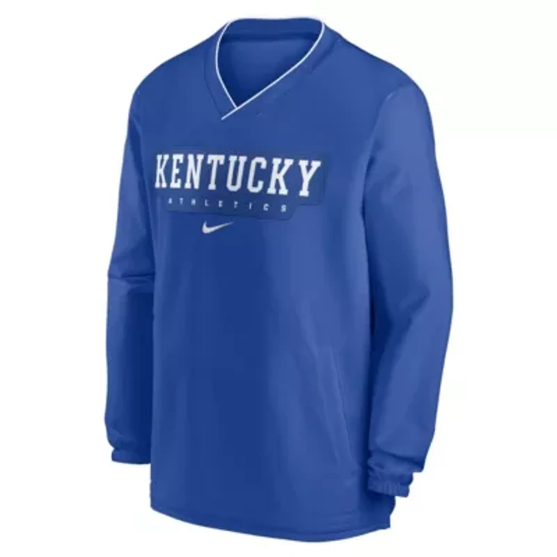 NCAA Nike Kentucky Wildcats 2024 Sideline Pullover Windshirt