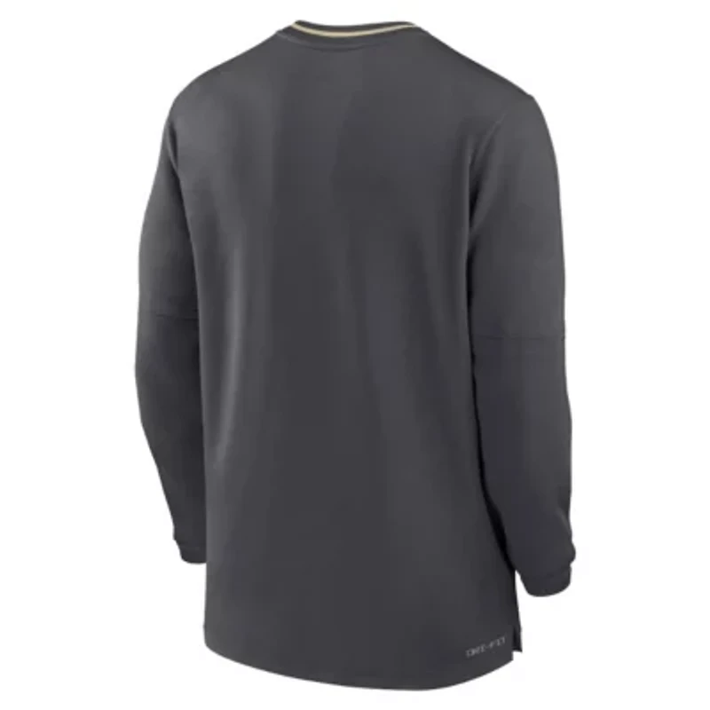 NCAA Nike Florida State Seminoles 2024 Sideline Coach Performance Half-Zip Long Sleeve Top