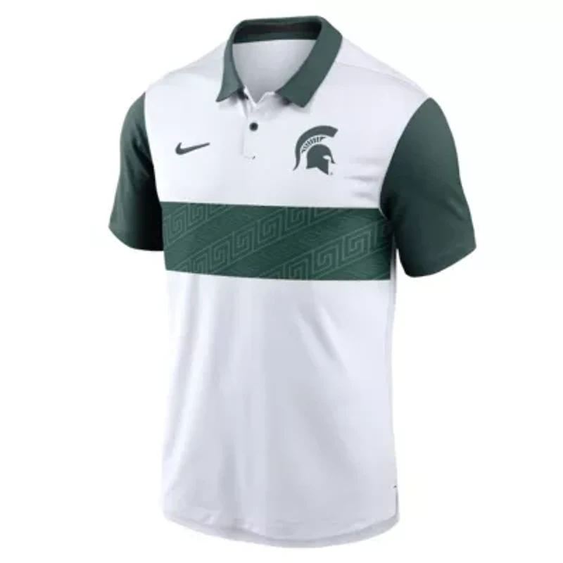 NCAA Nike Michigan State Spartans Primetime Campus Pattern Vapor Dri-FIT Polo