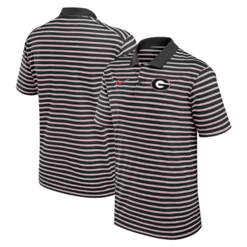 NCAA Nike Georgia Bulldogs Primetime Victory Striped Dri-FIT Polo