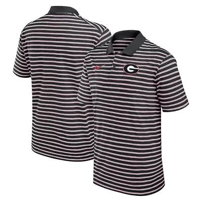 NCAA Nike Georgia Bulldogs Primetime Victory Striped Dri-FIT Polo
