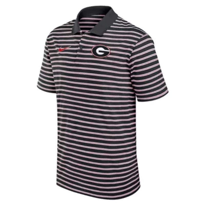 NCAA Nike Georgia Bulldogs Primetime Victory Striped Dri-FIT Polo
