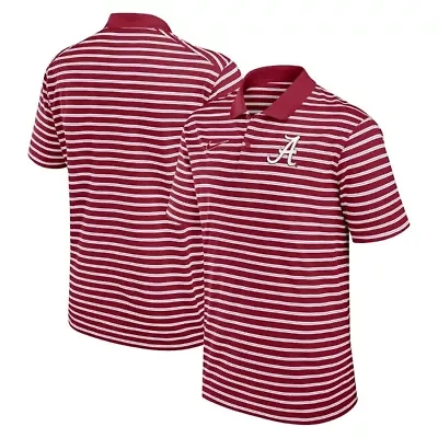 Alabama Crimson Tide NCAA Nike Primetime Victory Striped Dri-FIT Polo
