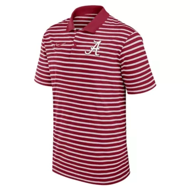 Alabama Crimson Tide NCAA Nike Primetime Victory Striped Dri-FIT Polo