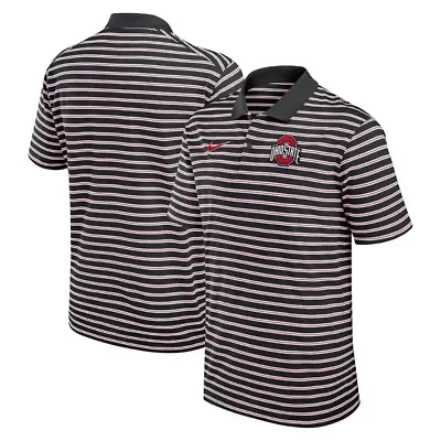 NCAA Nike Ohio State Buckeyes Primetime Victory Striped Dri-FIT Polo