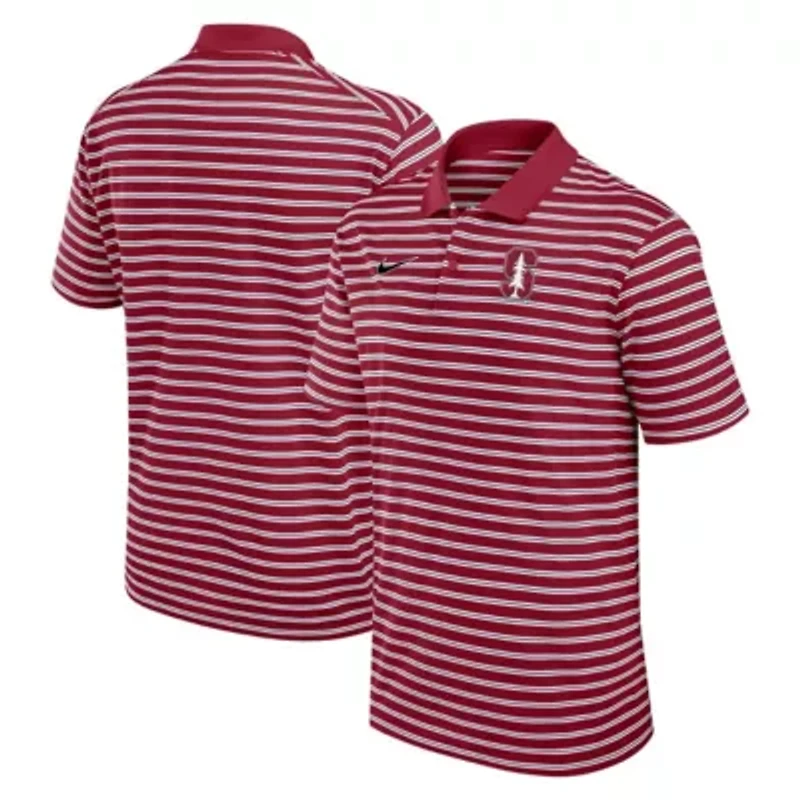 Stanford Cardinal NCAA Nike Primetime Victory Striped Dri-FIT Polo