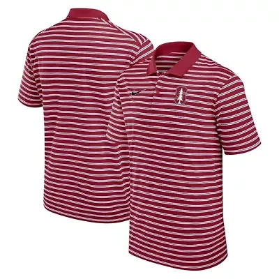 Stanford Cardinal NCAA Nike Primetime Victory Striped Dri-FIT Polo