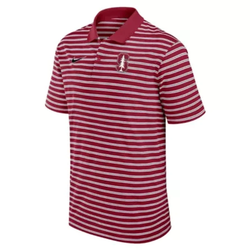 Stanford Cardinal NCAA Nike Primetime Victory Striped Dri-FIT Polo
