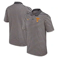 NCAA Nike Anthracite/White Tennessee Volunteers Primetime Victory Striped Dri-FIT Polo