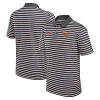 NCAA Nike Anthracite/White Texas Longhorns Primetime Victory Striped Dri-FIT Polo