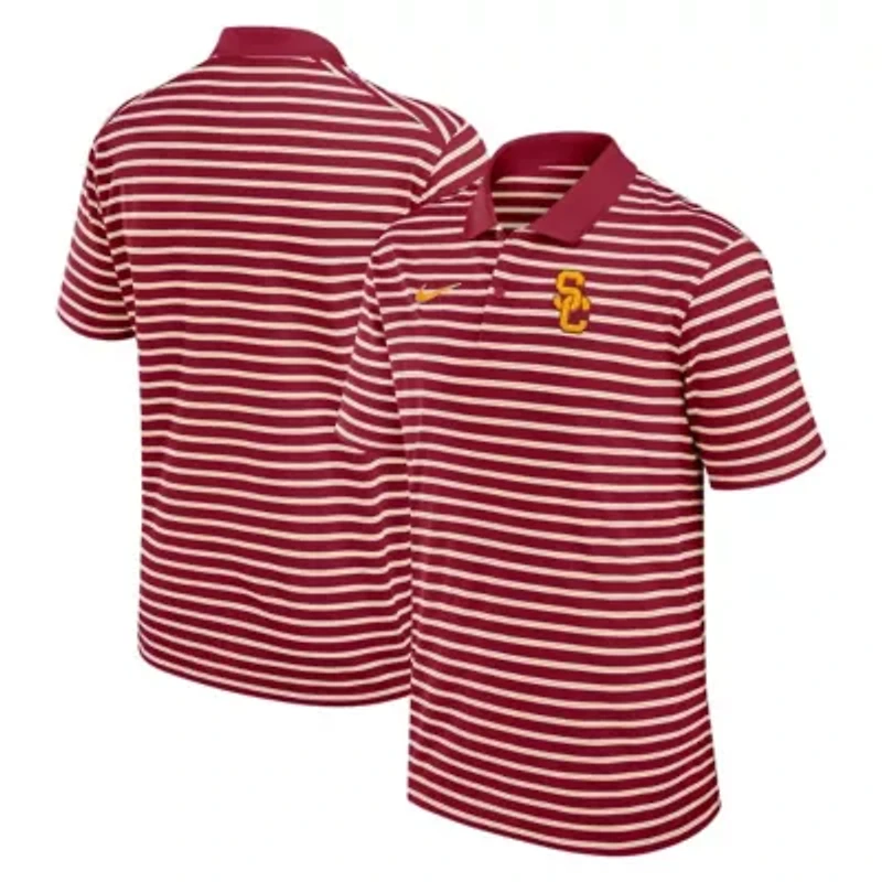 NCAA Nike USC Trojans Primetime Victory Striped Dri-FIT Polo