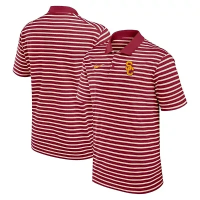 NCAA Nike USC Trojans Primetime Victory Striped Dri-FIT Polo