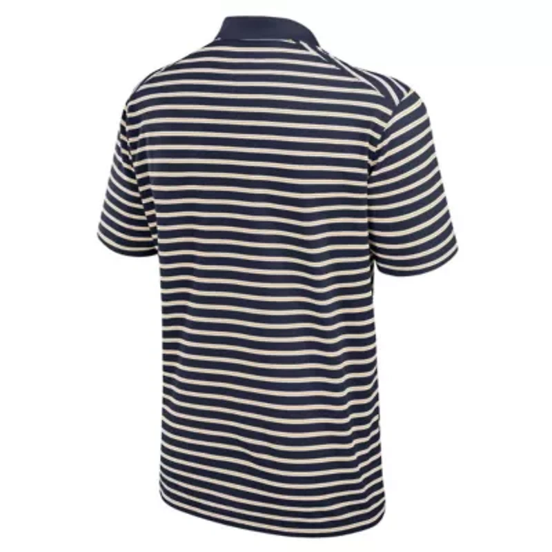 NCAA Nike West Virginia Mountaineers Primetime Victory Striped Dri-FIT Polo
