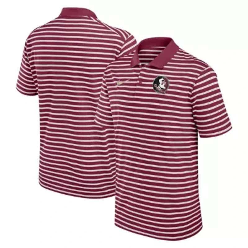 NCAA Nike Florida State Seminoles Primetime Victory Striped Dri-FIT Polo