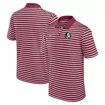 NCAA Nike Florida State Seminoles Primetime Victory Striped Dri-FIT Polo