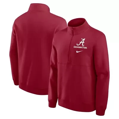 Alabama Crimson Tide NCAA Nike Primetime Club Half-Zip Pullover