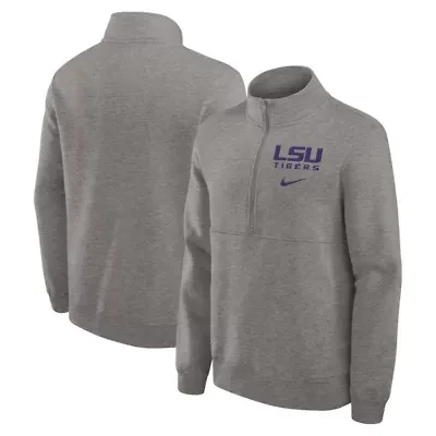 NCAA Nike LSU Tigers Primetime Club Half-Zip Pullover