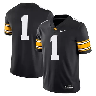 NCAA Nike #1 Iowa Hawkeyes Game Jersey