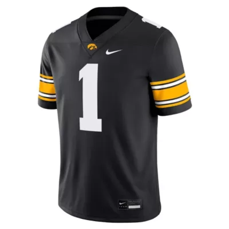 NCAA Nike #1 Iowa Hawkeyes Game Jersey