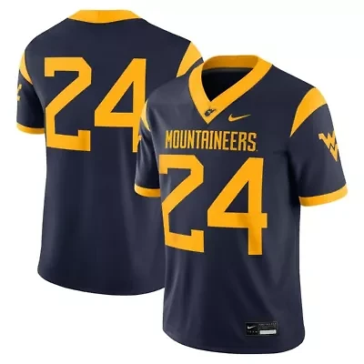 NCAA Nike #24 West Virginia Mountaineers Game Jersey