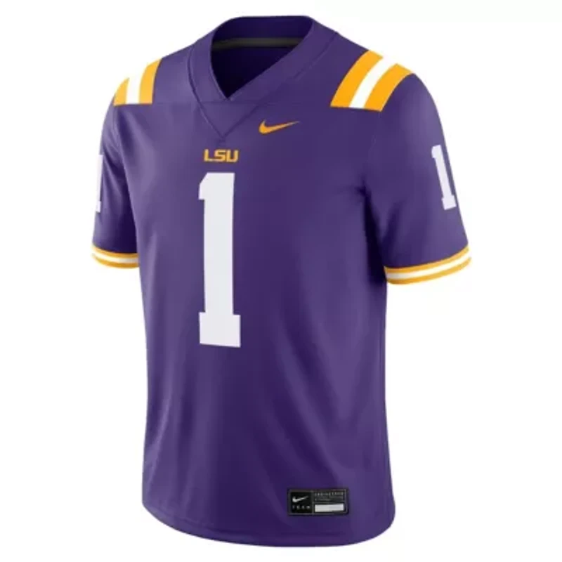 NCAA Nike #1 LSU Tigers Game Jersey
