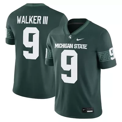 NCAA Nike Kenneth Walker III Michigan State Spartans Alumni Game Jersey