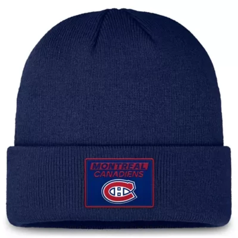 NHL Fanatics Montreal Canadiens Authentic Pro Cuffed Knit Hat