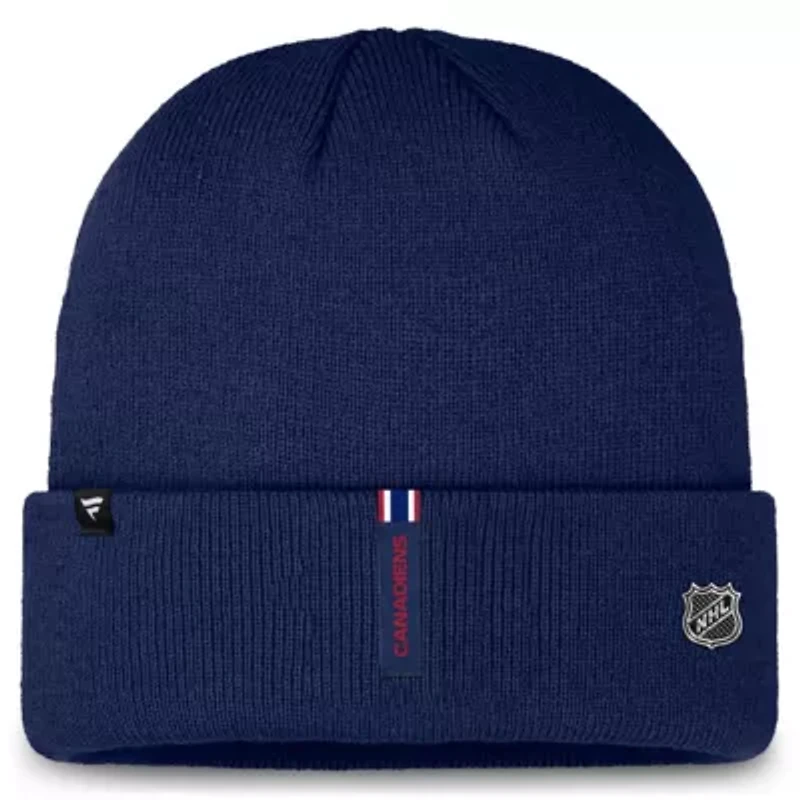 NHL Fanatics Montreal Canadiens Authentic Pro Cuffed Knit Hat