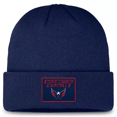 NHL Fanatics Washington Capitals Authentic Pro Cuffed Knit Hat