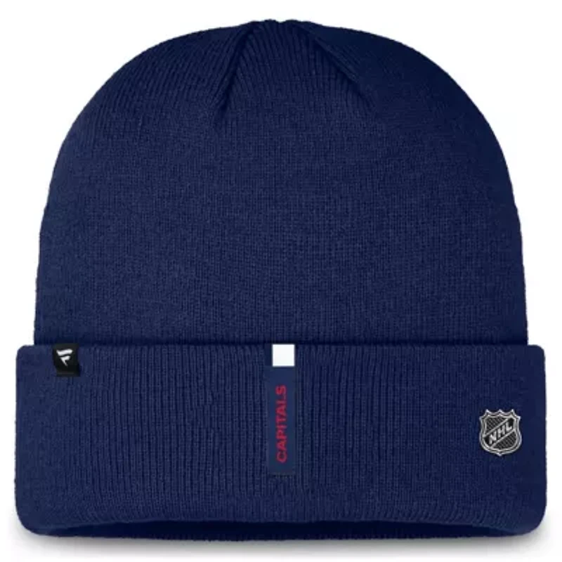 NHL Fanatics Washington Capitals Authentic Pro Cuffed Knit Hat