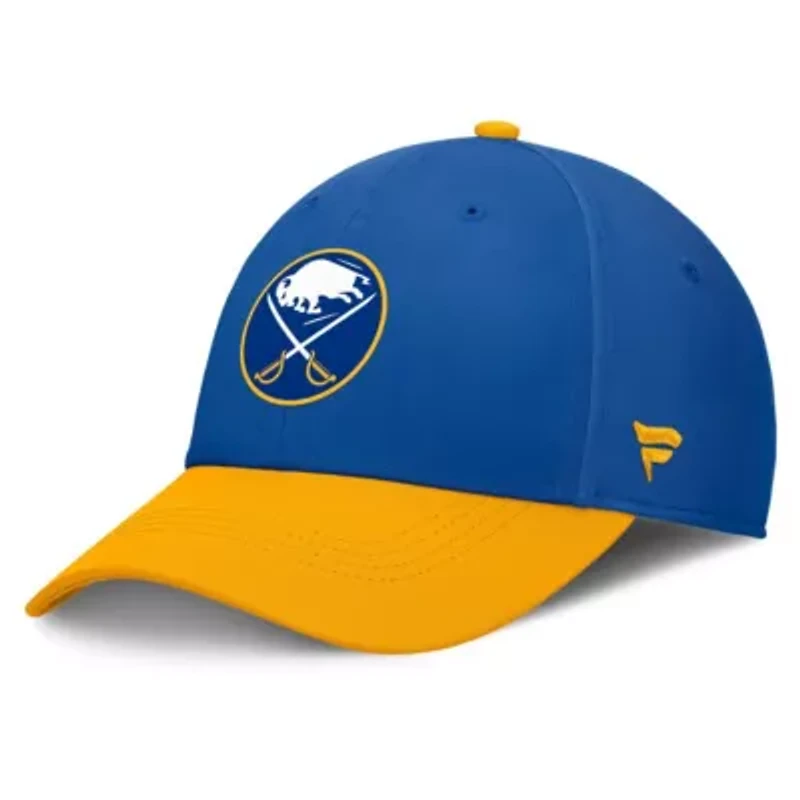 NHL Fanatics Royal/Gold Buffalo Sabres Authentic Pro Rink Flex Hat