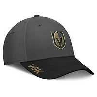 NHL Fanatics Gray/Black Vegas Golden Knights Authentic Pro Rink Flex Hat