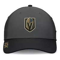 NHL Fanatics Gray/Black Vegas Golden Knights Authentic Pro Rink Flex Hat