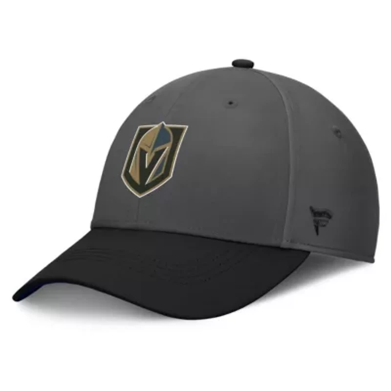 NHL Fanatics Gray/Black Vegas Golden Knights Authentic Pro Rink Flex Hat