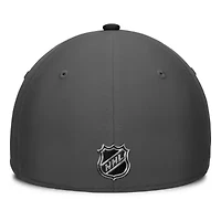 NHL Fanatics Gray/Black Vegas Golden Knights Authentic Pro Rink Flex Hat