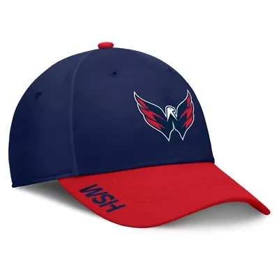 NHL Fanatics Navy/Red Washington Capitals Authentic Pro Rink Flex Hat