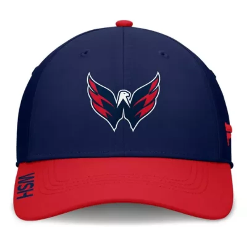 NHL Fanatics Navy/Red Washington Capitals Authentic Pro Rink Flex Hat