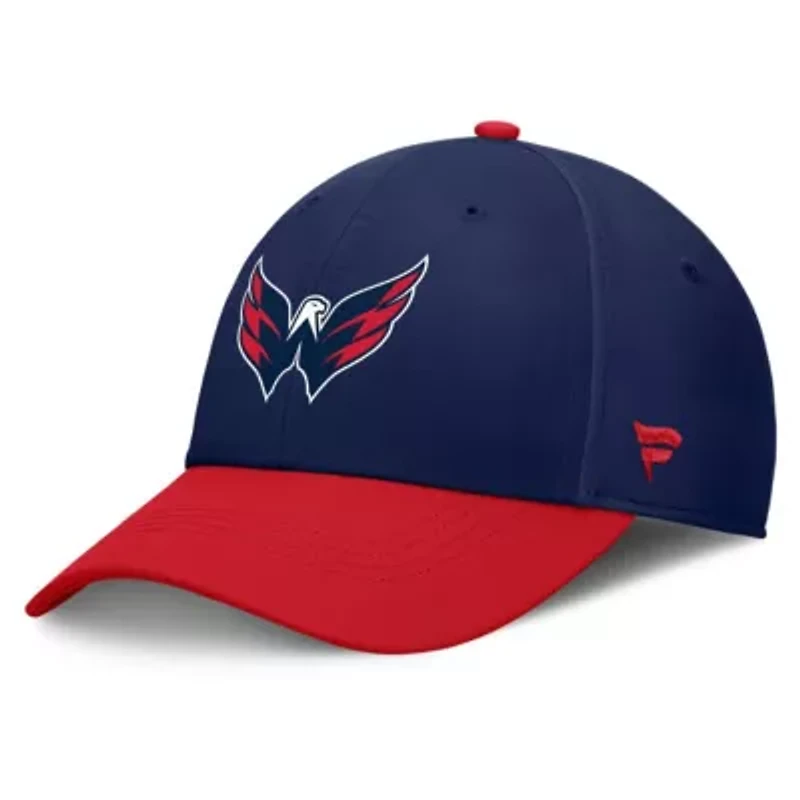 NHL Fanatics Navy/Red Washington Capitals Authentic Pro Rink Flex Hat