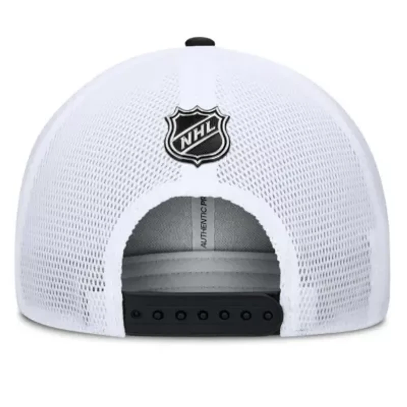 NHL Fanatics Black/Red Ottawa Senators Authentic Pro A-Frame Rink Adjustable Hat