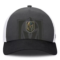 NHL Fanatics Gray/Black Vegas Golden Knights Authentic Pro A-Frame Rink Adjustable Hat