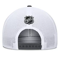 NHL Fanatics Gray/Black Vegas Golden Knights Authentic Pro A-Frame Rink Adjustable Hat