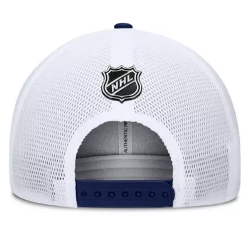 NHL Fanatics Navy/Red Washington Capitals Authentic Pro A-Frame Rink Adjustable Hat
