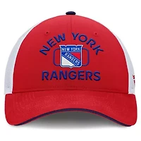 NHL Fanatics Red/White New York Rangers Authentic Pro Rink Trucker Hat