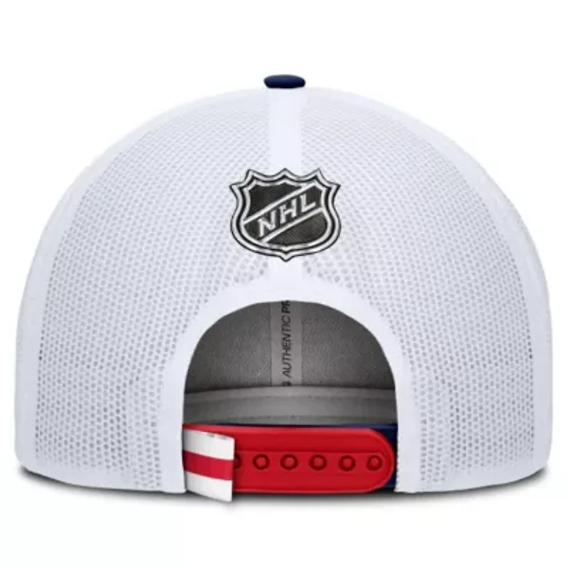 NHL Fanatics Red/White New York Rangers Authentic Pro Rink Trucker Hat