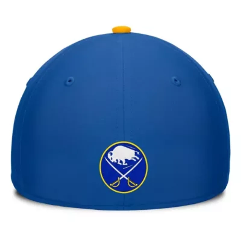 NHL Fanatics Royal/Gold Buffalo Sabres Authentic Pro Rink Team Code Flex Hat
